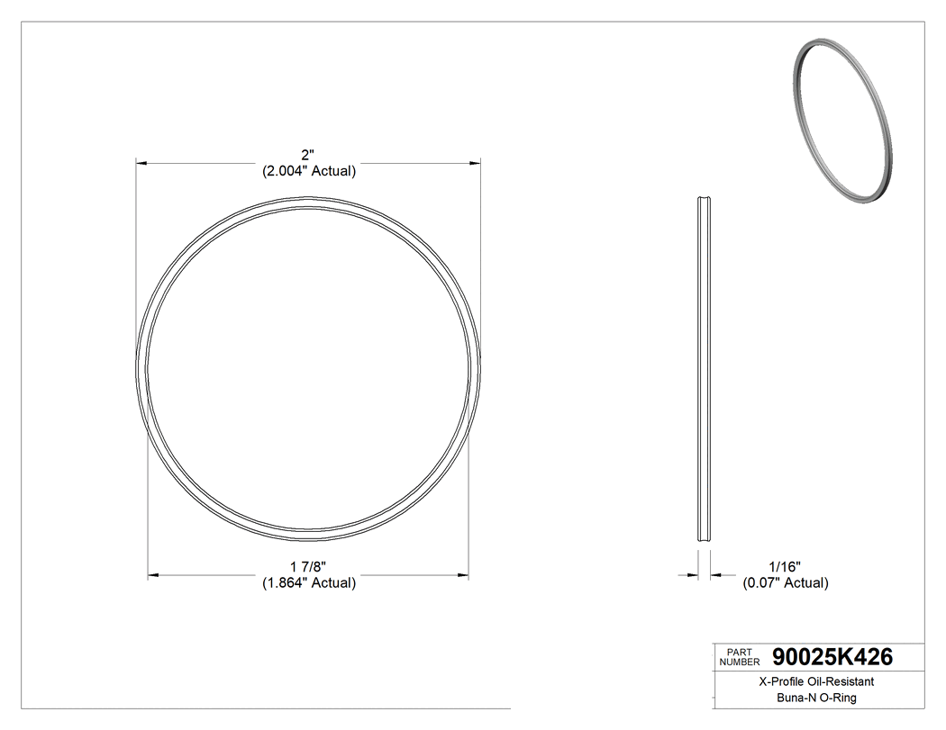 Technical drawing - 90025K426